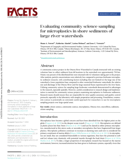 Evaluating community science sampling