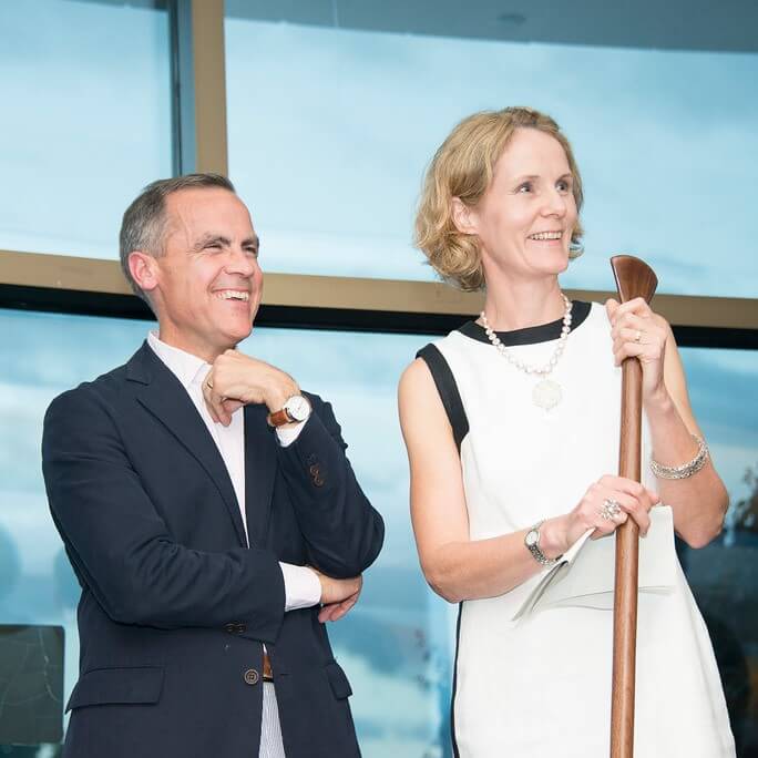 Mark Carney and Diana Fox Carney