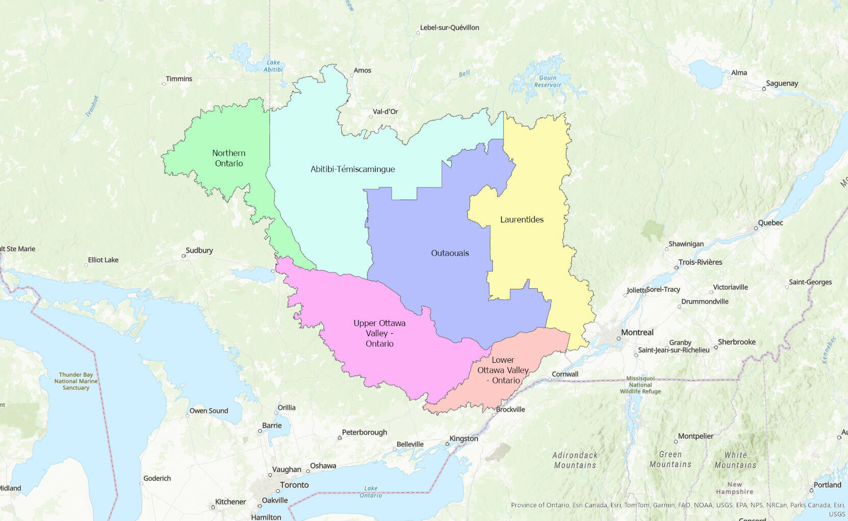 Invasive Species Regional Selection – English